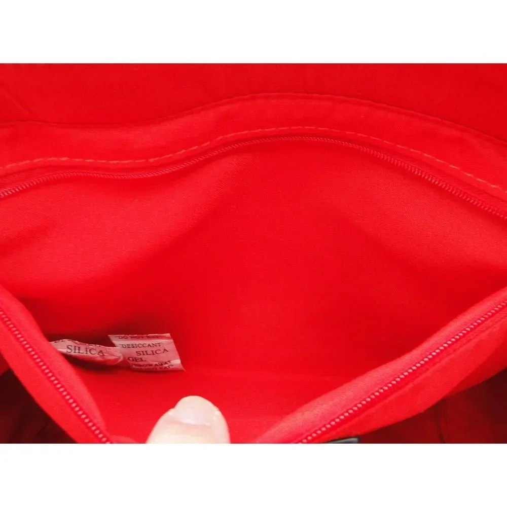 G.H. Bass & Co. Red‎ Faux Pebbled Leather Large Womens Satchel Tote & Body Bag